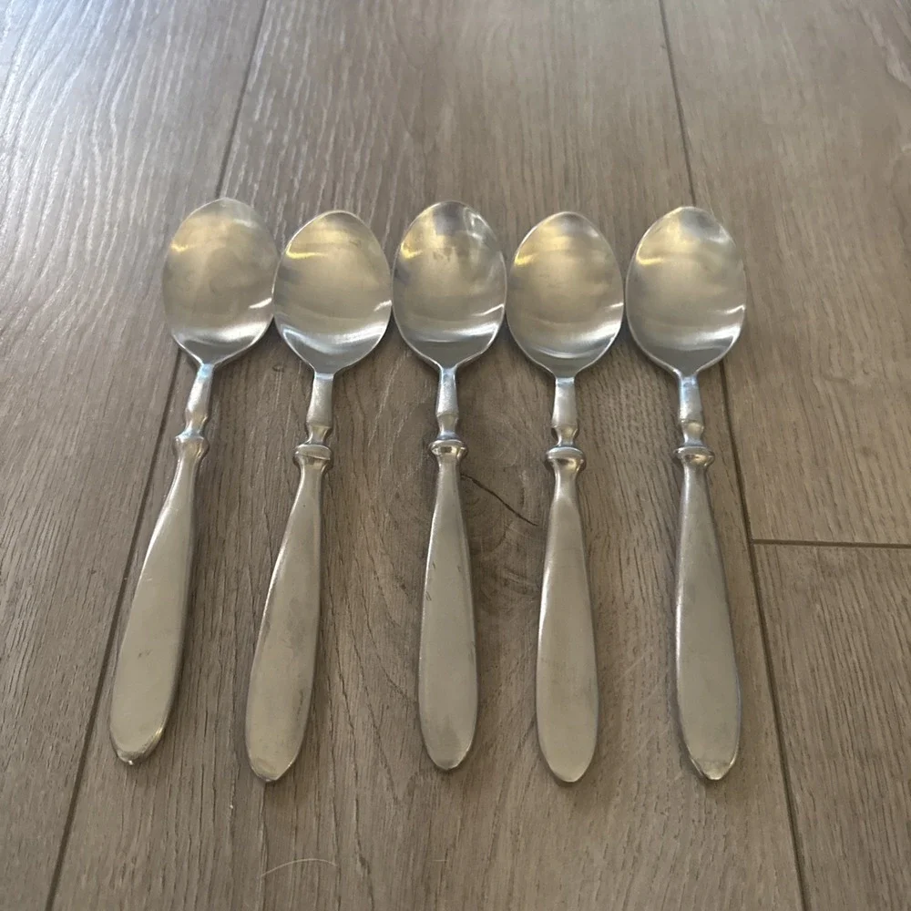 Cambridge TOWNHOUSE Stainless Place Oval‎ Soup Spoons SATIN 7 3/4